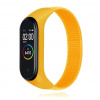 Xiaomi Mi Band 3/4 nylonový náhradný náramok na suchý zips Farba: Žltá MBSCZ-NLN015
