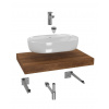 Hansgrohe Koupelnová sestava Siko s deskou pod umyvadlo Dolce 80x8x50 cm dub charleston KSETDO4