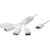 USB 2.0 hub 4 porty Digitus DA-70216, biela; DA-70216