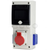 SCAME Zásuvková rozvodnica BLOCK, 1x32A/400V/5P + 2x230V, s možnosťou istenia, IP54
