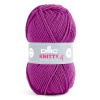 Priadza KNITTY 4 50g, tmavá fuchsie - odtieň 689