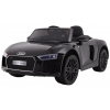 Ramiz Audi R8 Spyder batéria čierna + diaľkové ovládanie + EVA + pomalý štart + rádio MP3 + LED