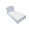 Caramella Baby Blue čalúnená posteľ Hampton so zásuvkou na druhý matrac modrá 200x90cm