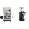 Profitec GO, brushed stainless steel + Rocket Espresso SUPER FAUSTO, black