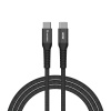 Verbatim magnetický kábel Sync & Charge USB-C na USB-C 60W 120 cm čierny - Verbatim 31859 USB USB C samec - USB C samec, 60W, 1.2m, černý
