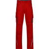 James & Nicholson Kalhoty JN Color do pasu, pracovní COT02847M881m8-red/navy 44 Červená/navy