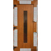 Hlavní plastové vchodové dveře Soft 2023-54 Zlatý dub/Bílá 90x210cm, levé, ven