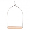 Drevená hojdačka závesná, drevo/drôt 15 x 27 cm