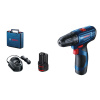 BOSCH Aku skrutkovač GSR 120-LI (2 x 2,0 Ah akumulátor + nabíjačka) v kufri