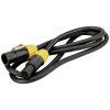 Eurolite IP T-Con XLR prepojovací kábel [1x XLR zástrčka - 1x XLR zásuvka] 5 m čierna / oranžová; 30247758