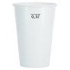 Papierový pohár 630 ml biely s ryskou 0,5 l