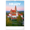 NOTIQUE Nástenný kalendár Hrady a zámky CZ 2026, 33 x 46 cm