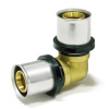 PipeTec Mosadzná lisovacia spojka uhlová 26x3 / 26x3 TH