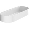 HANSGROHE WallStoris odkladacia polička plytká, 250 x 39 mm, matná biela, 27913700