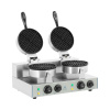 Royal Catering Vaflovač - 2 x 1.300 wattov -okrúhly RCWM-2600-R