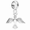 Charms Strieborný s vtáčikom Bird Vták Lastovička STRIEBRO 925