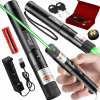 Laserové ukazovátko, silný zelený laser, bodové, nabíjateľné, nabíjačka 4v1
