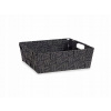 KÔŠ NA BIELIZEŇ DO SKRINE, TMAVOSIVÝ, ŠTÝLOVÝ, EASY SORT 27X23 CM, 3 L