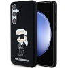 Karl Lagerfeld silikónové puzdro Ikonik pre Samsung Galaxy S24 - čierne (Karl Lagerfeld silikónové puzdro Ikonik pre Samsung Galaxy S24 - čierne)