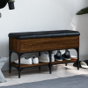 Lavička na topánky hnedý dub 82x32x45 cm kompozitné drevo-ForU-835176