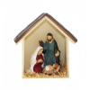 Mini Betlehem v drevenej maštali 10cm