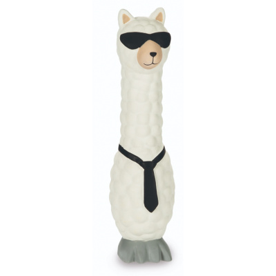 KAR Hračka pes Alpaka latex bílá 25cm