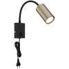 Globo Lighting Robby nástenná lampa 1x25 W čierna-mosadzná 57911WM