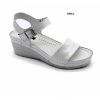 Dámske zdravotné celokožené sandále LEON 1070 AKCIA Farba: Biela, Veľkosť: 41