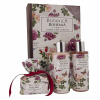 Bohemia Gifts Botanica Šípek a ruže sprchový gél 200 ml + šampón na vlasy 200 ml + ručne vyrábané toaletné mydlo 100 g, kniha kozmetická sada