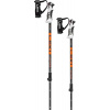 Detské lyžiarske palice Leki Drifter Vario S - black/dark anthracite/neonorange 90-120