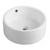 AQUALINE Keramické umývadlo priemer 42x17 cm, na dosku 49414