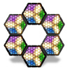 BeamZ Sada 6x RB90 Retro Blinderov s 3x 30W RGB/WW LED