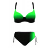 Adriena Green dámske dvojdielne plavky s výstužou S1163 4XL zelená