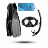 Potápačský set Cressi Pluma bag čierny