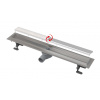 Alcadrain Odtokové žľaby Sprchový žľab Double Fit and Go 65 cm, vrátane roštu, nerezová APZ13-DOUBLE9-650