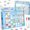 Magnetická tabuľa pre deti - Týždenný plánovač s 216 magnetmi