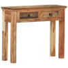 Konzolový stolík 90,5x30x75 cm masívne akáciové drevo a recyklované drevo-ForU-320381