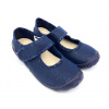 dievčenské papuče/baleríny 3F 4A3/28 Tmavě modré 26, Vnitřní délka topánky: 16,9 cm, Vnitřní šířka topánky: 6,4 cm