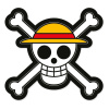 Herding Vankúš One Piece Jolly Roger 33 cm