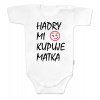 Body krátky rukáv Handry mi kupuje matka Baby Nellys biele