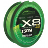Pletená Šnúra Mistrall Shiro Silk X8 Zelená 150m 0,15mm / 16,7kg