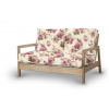 Dekoria Poťah na sedačku Lillberg (nerozkladacia, pre 2 osoby), ružovo-béžové ruže na krémovom podklade, Poťah na sedačku Lillberg - pre 2 osoby, Londres, 141-07