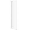 Cersanit MILLE Walk-In sprchový kút otočný 50x200, Čierna, Číre sklo, S161-012 S161-012