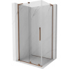 Mexen Velar L sprchová kabína posuvná 100 x 90 cm, transparentná, ružové zlato - 871-100-090-03-60