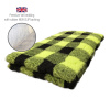 DRYBED Premium Vet Bed Káro limetkovozelený + čierny 150 x 100 cm