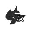 DELPHIN 3D nálepka Delphin PIKE - Čierna
