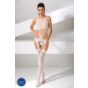 Passion BS047 white - Bodystocking Farba: Biela, Veľkosť: S/L