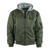 US letecká bunda Fostex MA1 Hooded Bomber - olivová, L