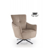 Halmar Kreslo Scampi, otočné 360°, cappuccino