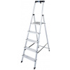 Krause SAFETY 1x5 jednostranný hliníkový rebrík s policou